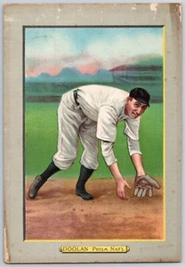 Mickey Doolan 1910-11 T3 Turkey Red Cabinet Checklist Back - Picture 1 of 2