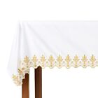 96 Inch Altar Frontal Gold Embroidered Ornate Cross