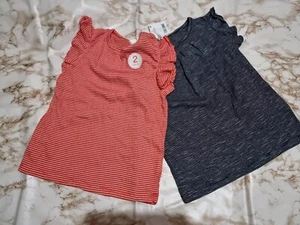 Next Girls Ruffle Sleeve T-shirt Set 4-5 Years Old - Picture 1 of 5