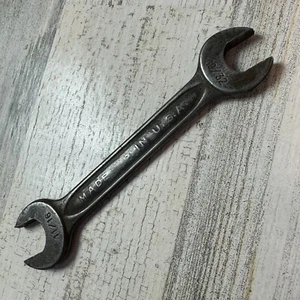 Vintage 11/16" x 19/32" Double Open End Wrench Drop Forged Steel Made in USA - Picture 1 of 7