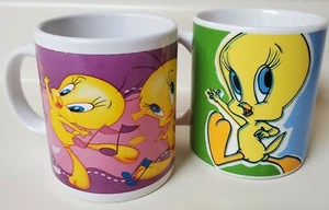 Vintage Tweety Bird Coffee Mugs Gibson-Warner Bros Lot of 2 - Picture 1 of 6