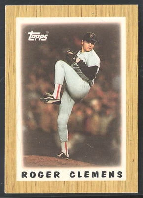 1987 Topps Major League Leaders Minis #42 Roger Clemens Boston Red Sox - Image 1 of 2