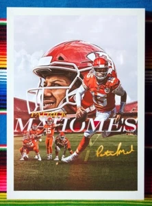 Framed KANSAS CITY CHIEFS NFL Poster PATRICK MAHOMES - 62cm x 44.5cm x 3cm - Picture 1 of 4