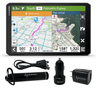 Garmin RV 895 GPS Navigator Large Easy-to-Read 8in with Power Pack - Image 1 of 4