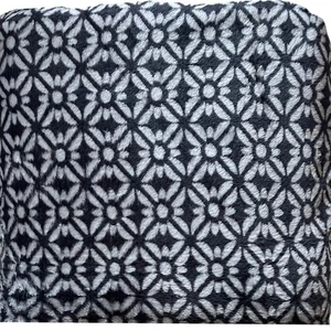 The Big One Oversized Plush Gray Geometric Floral Throw Blanket - 5ft x 6ft - Picture 1 of 2