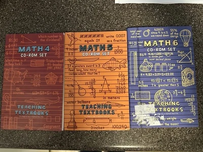 Teaching Textbooks Math 4, 5 & 6  Complete CD Sets (CD’s Only) - Image 1 of 4