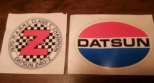Classic Rare Datsun 240z ARRC 70-71 Champion Decal And Datsun Decal - Picture 1 of 2