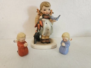 2 Praying Goebel Angels a Faux Hummel from Japan - Picture 1 of 2