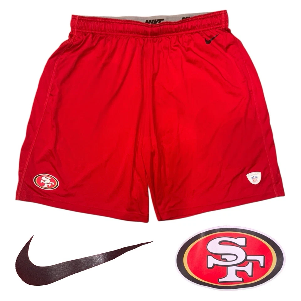 NIKE On-Field Equipment Training San Francisco 49ers Dri Fit NFL Shorts 2XL Mint - Image 1 of 1