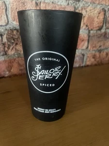 Set Of 3 Sailor Jerry Black Plastic Cups,Lions Head,Galleon,Cocktail Girl - Picture 1 of 5