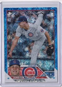 2023 Topps Jameson Taillon Blue Sparkle Refractor /999 #384 Chicago Cubs - Picture 1 of 2
