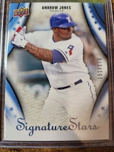 2009 Upper Deck Signature Stars Andruw Jones Blue 151/170 #11 Texas Rangers
