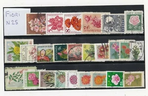 Lot 25 Briefmarken Thema Blumen Q1284 - Bild 1 von 1