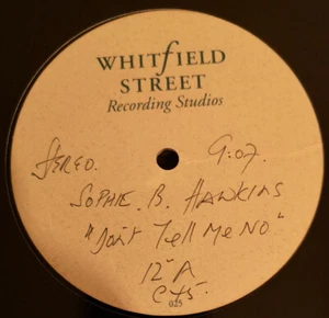 Sophie B. Hawkins ‎Don't Don't Tell Me No "UK ACETATE 1 OF A KIND" The Grid Mix - Picture 1 of 2