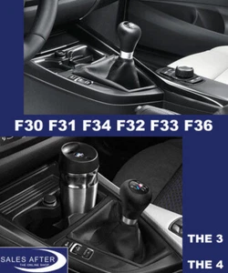 Original BMW F30 F31 F34 GT F32 F33 F36 M Leder Schaltknauf Schaltknopf mit Balg - Bild 1 von 1