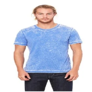 Bella Canvas Unisex Blue Premium Fit Crew Neck Poly Cotton Basic T-Shirt - Picture 1 of 1