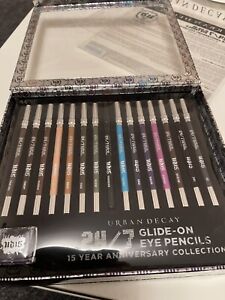 URBAN DECAY 24/7 Glide On Eye PENCIL VAULT Brand New Boxed Set !  15 Eye Liners