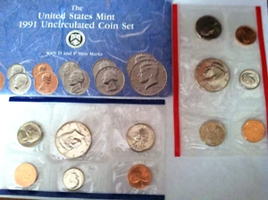 1995 U.S. MINT SET P & D ISSUED BY US MINT. Envelope Brilliant Coins # M103 - Picture 1 of 4