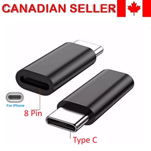 Convertisseur adaptateur USB Type C mâle vers 8 broches femelle pour i téléphone portable Android - Photo 1 sur 1