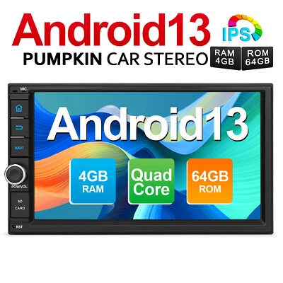 Pumpkin 7"Android 13 Autoradio 2 DIN GPS Navi USB DAB 4GB 64GB Carplay Bluetooth - Bild 1 von 4