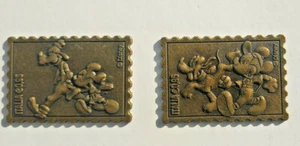 2 estampillas italianas de bronce de Walt Disney para celebrar el 90 cumpleaños de Mickey Mouse, 2018 - Imagen 1 de 9