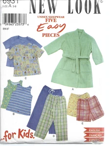 New Look Five Easy Pieces for Kids Pattern #6931-Sleepwear Sizes 3-8 - Picture 1 of 1