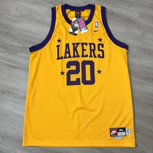 Authentic GARY PAYTON Los Angeles Lakers Jersey XL 48 Nike Rewind Swingman - Picture 1 of 8
