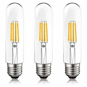 Luxrite T10 LED Tubular Edison Light Bulb 5W=60W Soft White Damp Rated 3-Pack - Picture 1 of 7