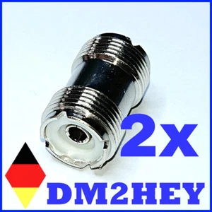 DE - Podwójny pakiet - PL259 UHF / SO239 Złącze sprzęgła do CB, radia amatorskiego, BOS - Zdjęcie 1 z 3