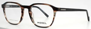 MOREL OGA 10220O MG09 Brown Horn Unisex Square Eyeglasses 52-21-145 B:44 - Picture 1 of 16