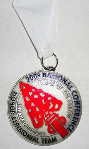 2009 NOAC Order of the Arrow Honor Ceremonial Team OA Medal with WHITE Ribbon - Picture 1 of 1
