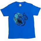 Sharp Tooth Pirate Captain Monster Piranha Fish Kids Boys T-Shirt