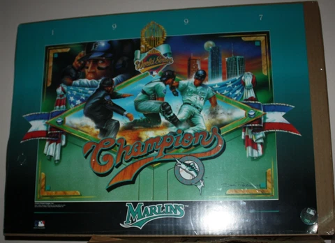 1997 Florida Marlins World Series Winners Poster Officially Licensed MLB product Cover