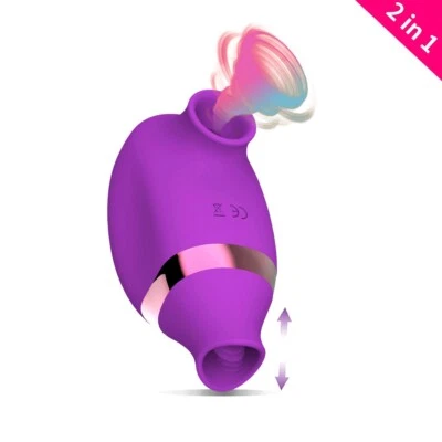 Oral Sex simulator Sucking Licking Clit Nipple Vibrator Sex Toys for Women - Image 1 of 4