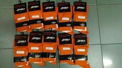 Calzettoni calcio junior (34-39) Legea confezione 10 paia colore Arancio