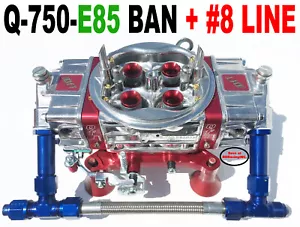 QUICK FUEL Q-750-E85BAN ANNULAR MECH BLOW THRU WITH #8 LINE KIT, ALL NEW RED - Bild 1 von 1