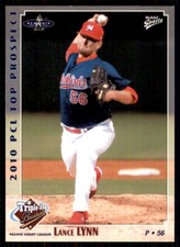 2010 MultiAd Pacific Coast League Top Prospects Lance Lynn Memphis Redbirds #13