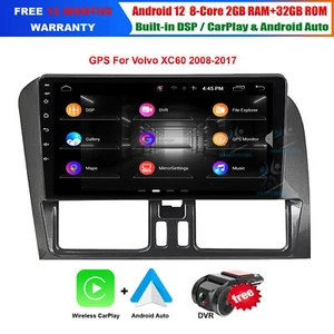 For Volvo XC60 2008-2017 Android 12 Car Stereo Sat Nav DAB FM GPS Wifi BT DSP+DVR - Picture 1 of 21