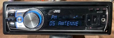 JVC KD-R701 Autoradio CD USB AUX MOSFET 50WX4 + Adapter + Rahmen Funktionsfähig - Bild 1 von 4