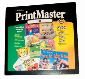PrintMaster 10 2001 Mattel Interactive CD-ROM Windows - Tested - Picture 1 of 5