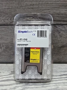 SimpleTech STI-CFAD FlashLink PC Card Adapter for Type I CompactFlash Cards New - Picture 1 of 2