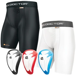 Shock Doctor Core Compression Shorts with Bio-Flex Athletic Cup - Picture 1 of 4