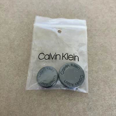 NEW Calvin Klein Metal Replacement Buttons Gun Metal Gray (for Modern Fit Pants) - Image 1 of 4