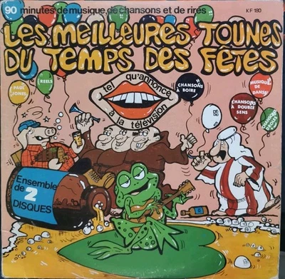 Vinyl 2xLP Les Meilleures Tounes Du Temps Des Fetes G+ KF-180 Canada Folk - Image 1 of 4