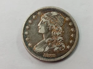 1838 Capped Bust Quarter, Scarce Early Collector Silver 25c Toning - Picture 1 of 12