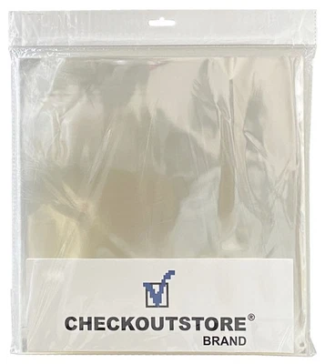 Clear Plastic OPP for 12" Vinyl 33 RPM Records (Outer Sleeves) Foto 1 de 2