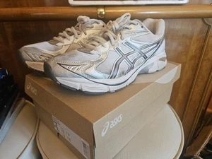 Asics Gel-1130 White/ Bisque Trainers Sneekers Shoes UK 8 US 9 - Picture 1 of 14
