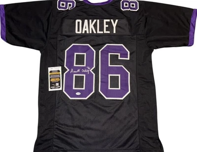 Kansas State Wildcats Garrett Oakley Signed Custom Jersey JSA Certified - Image 1 of 2