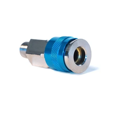Steelman 1/4 in 3-In-1 Quick Disconnect Coupler with 1/4 in Male NPT UQC14M-IND - Image 1 of 4