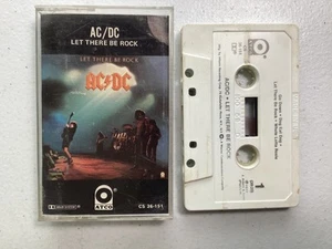 AC/DC Let There Be Rock Cassette ATCO Records Go Down Tested 1977 - Picture 1 of 3